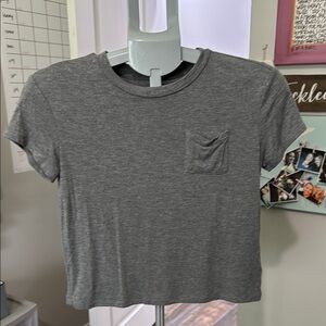 Classic Gray Crop Top